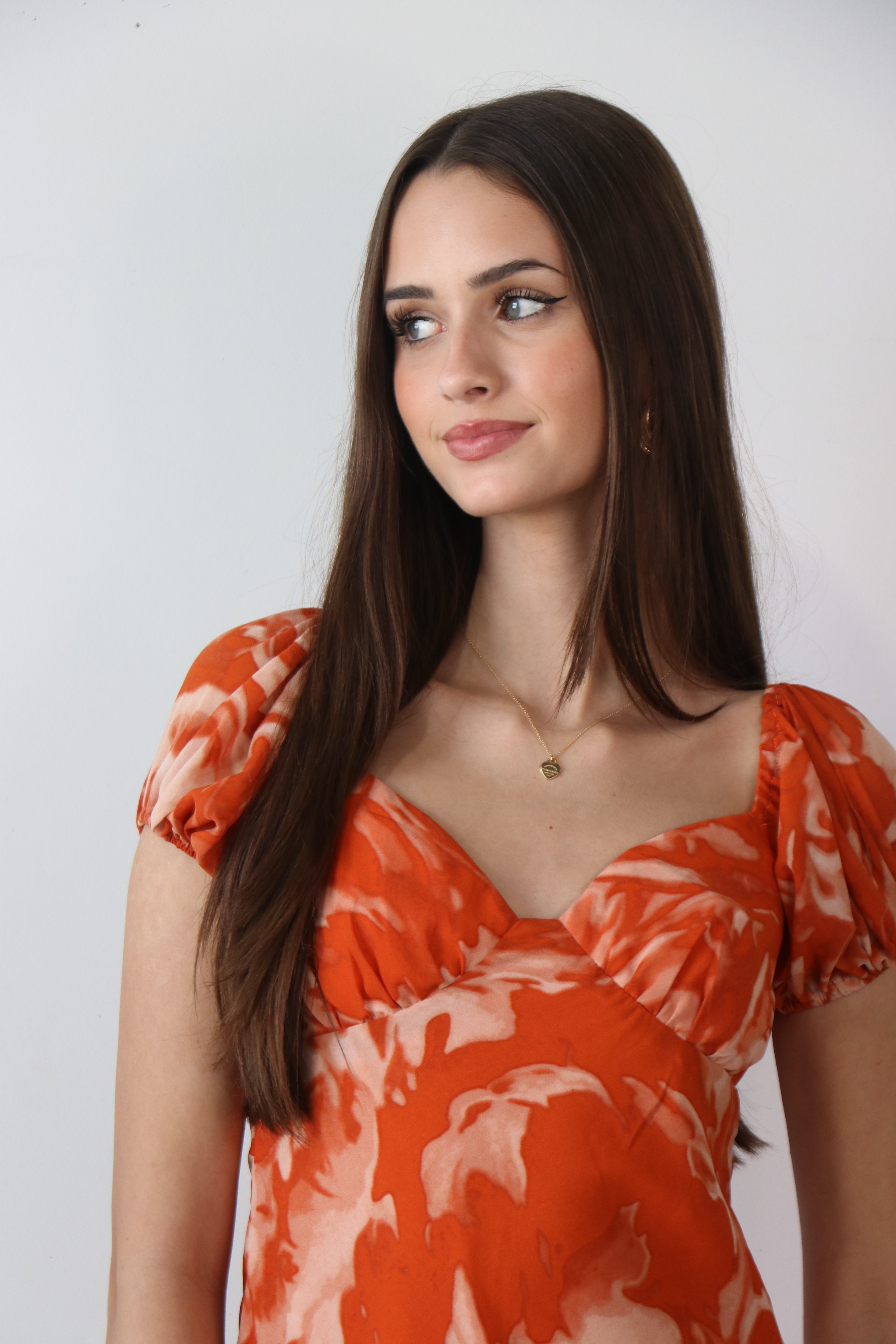 Daisy Maxi Dress - Orange