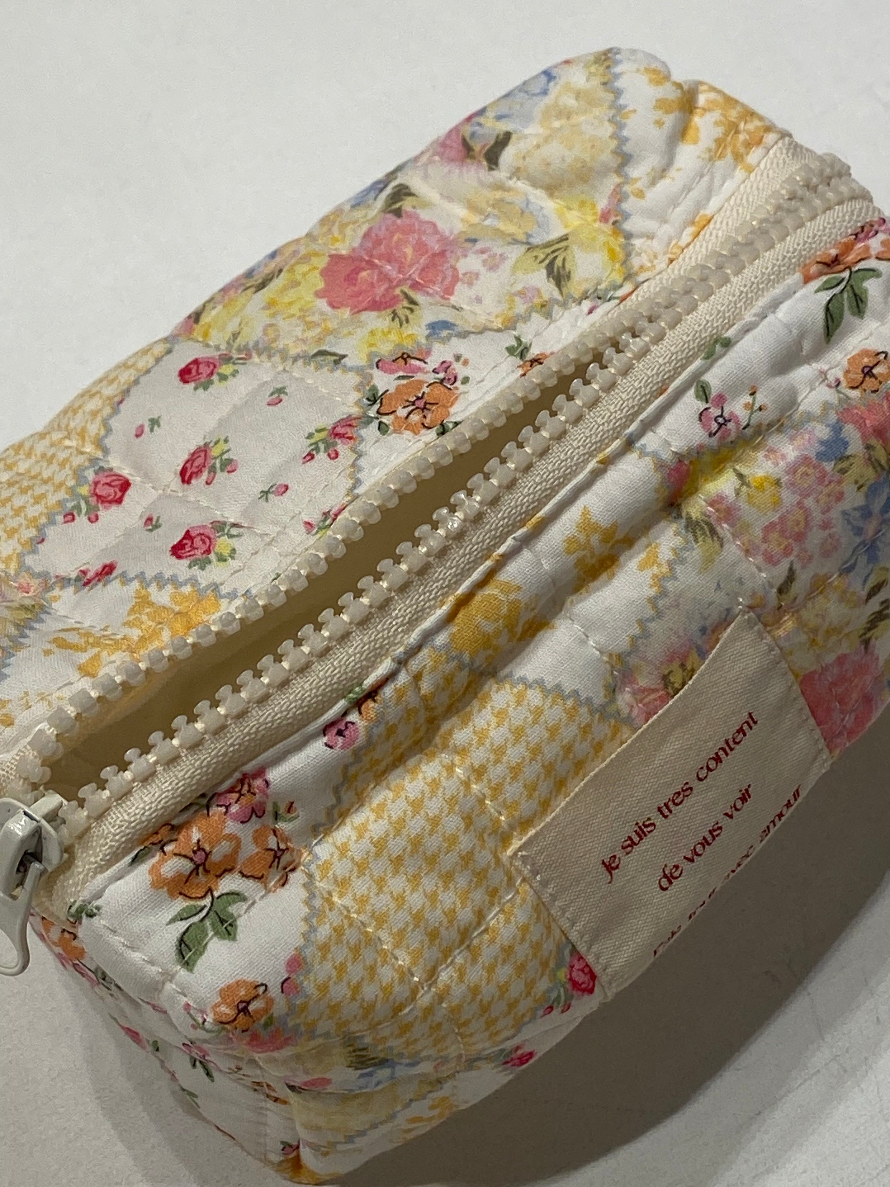 Floral Pouch - Yellow