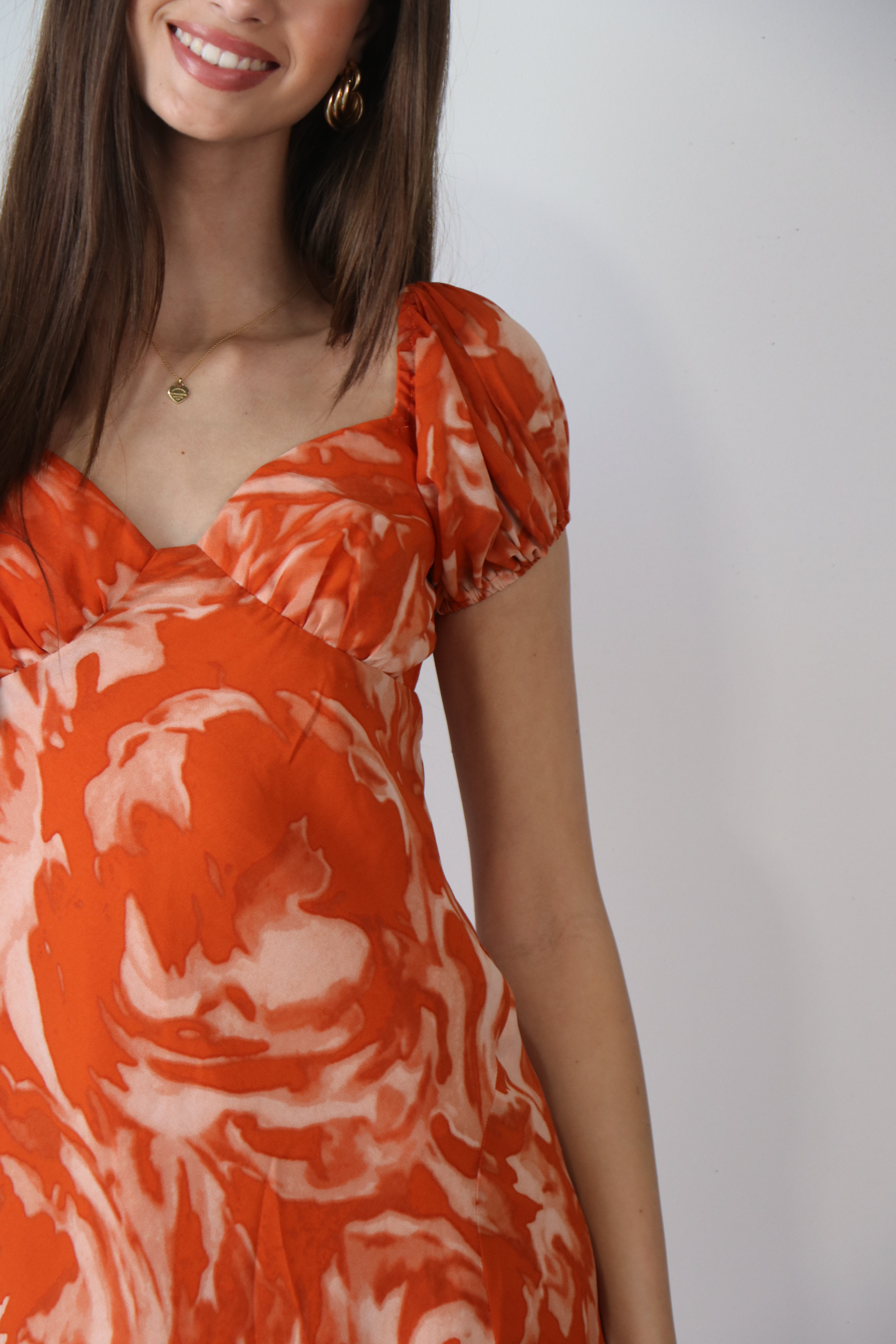Daisy Maxi Dress - Orange