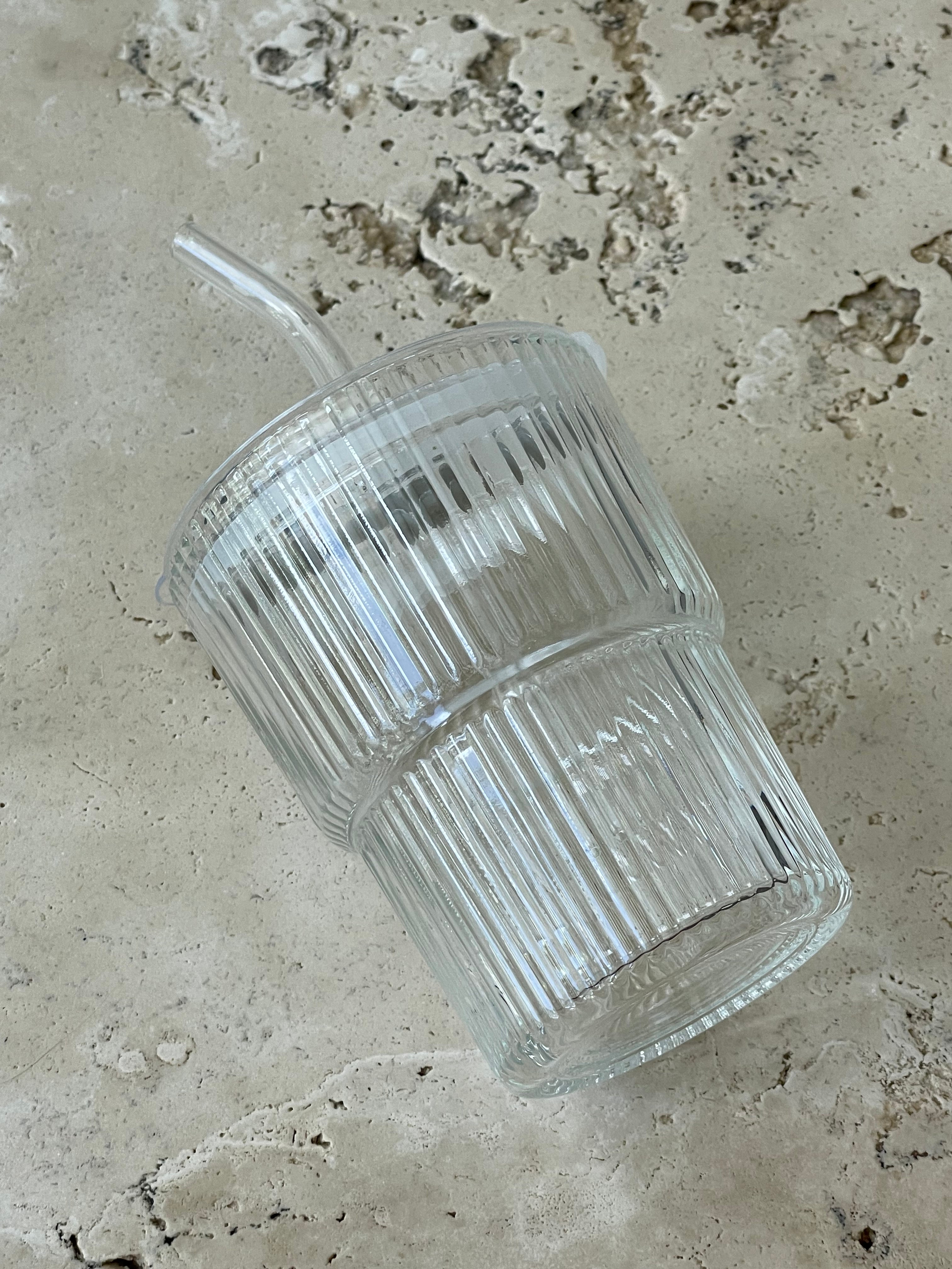 Glass Iced Coffee Cup