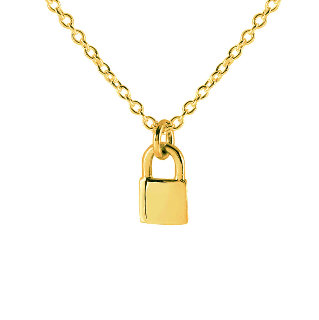 Lock Me Up Necklace - Gold