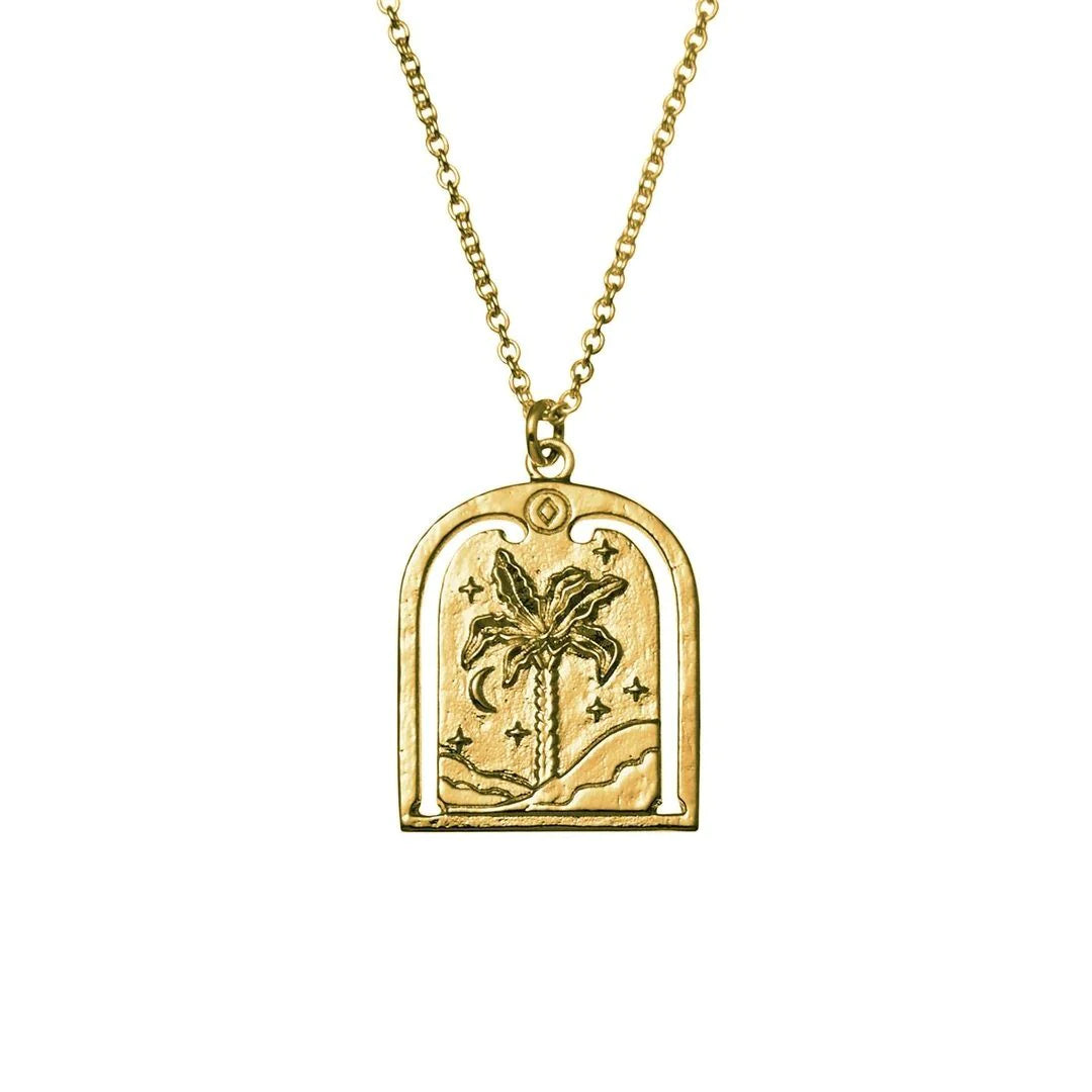 Tree of destiny archway necklace- gold