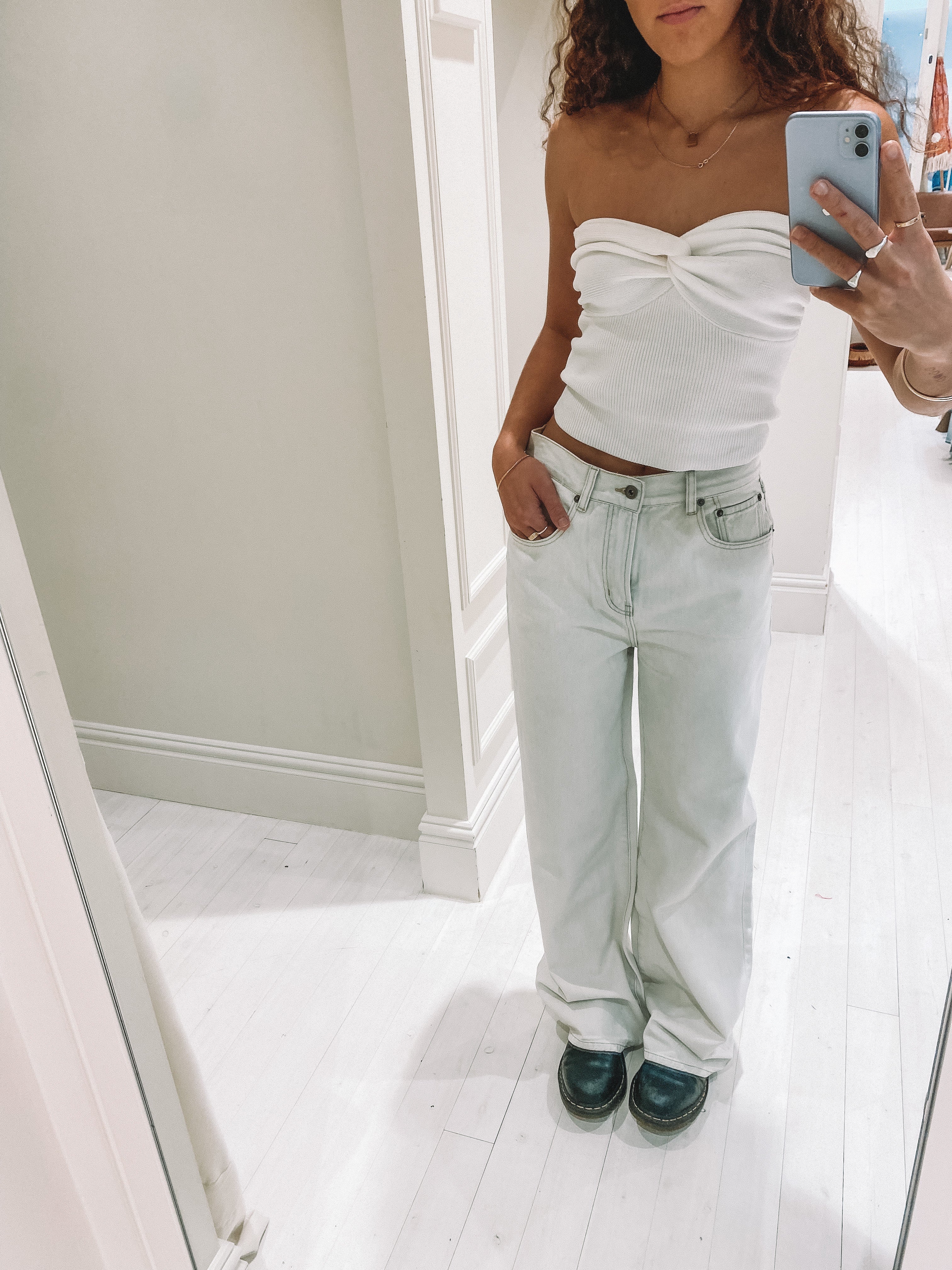 Layla Jeans - White Stone