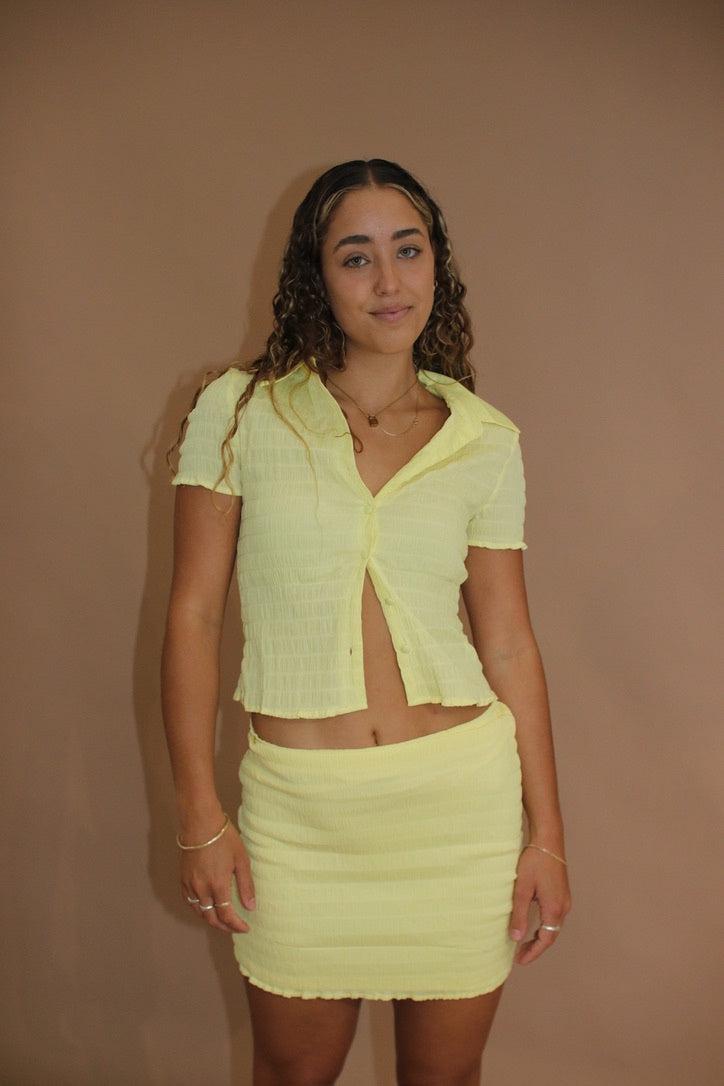 Talli Skirt - Lemon