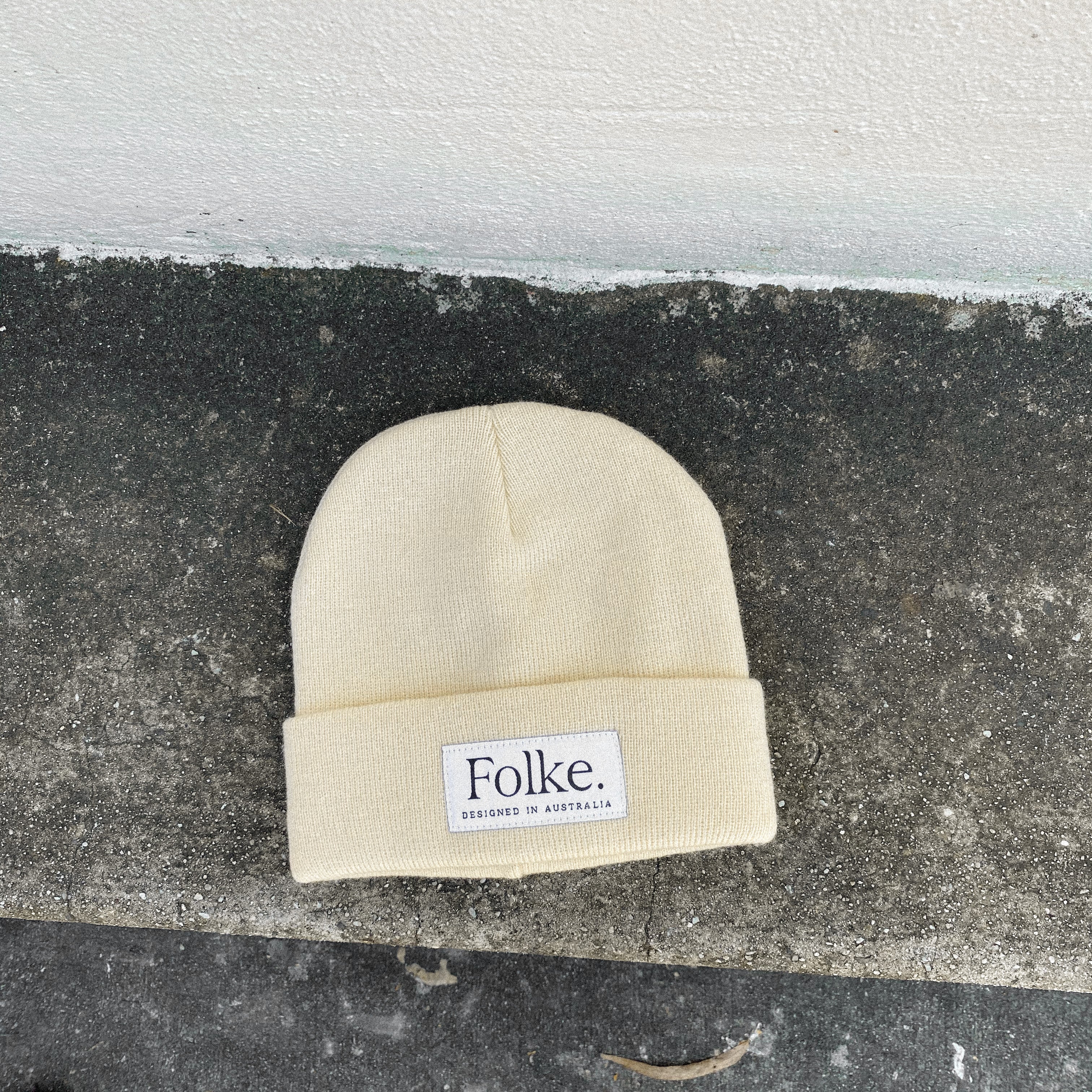 Folke beanie - Cream Knit