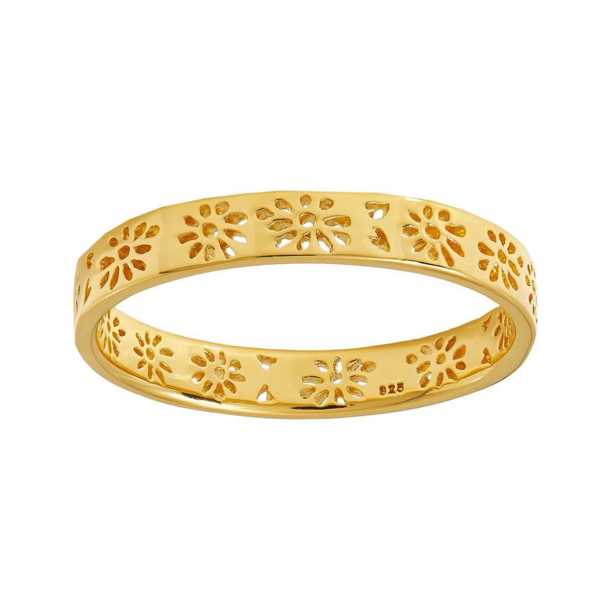 Daisy Band Ring - Gold