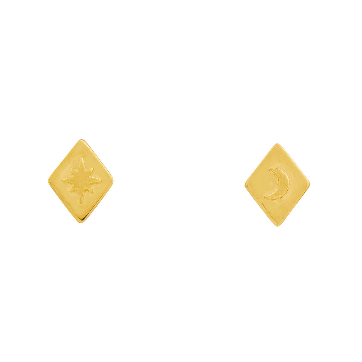 Celestial Diamond Studs - Gold