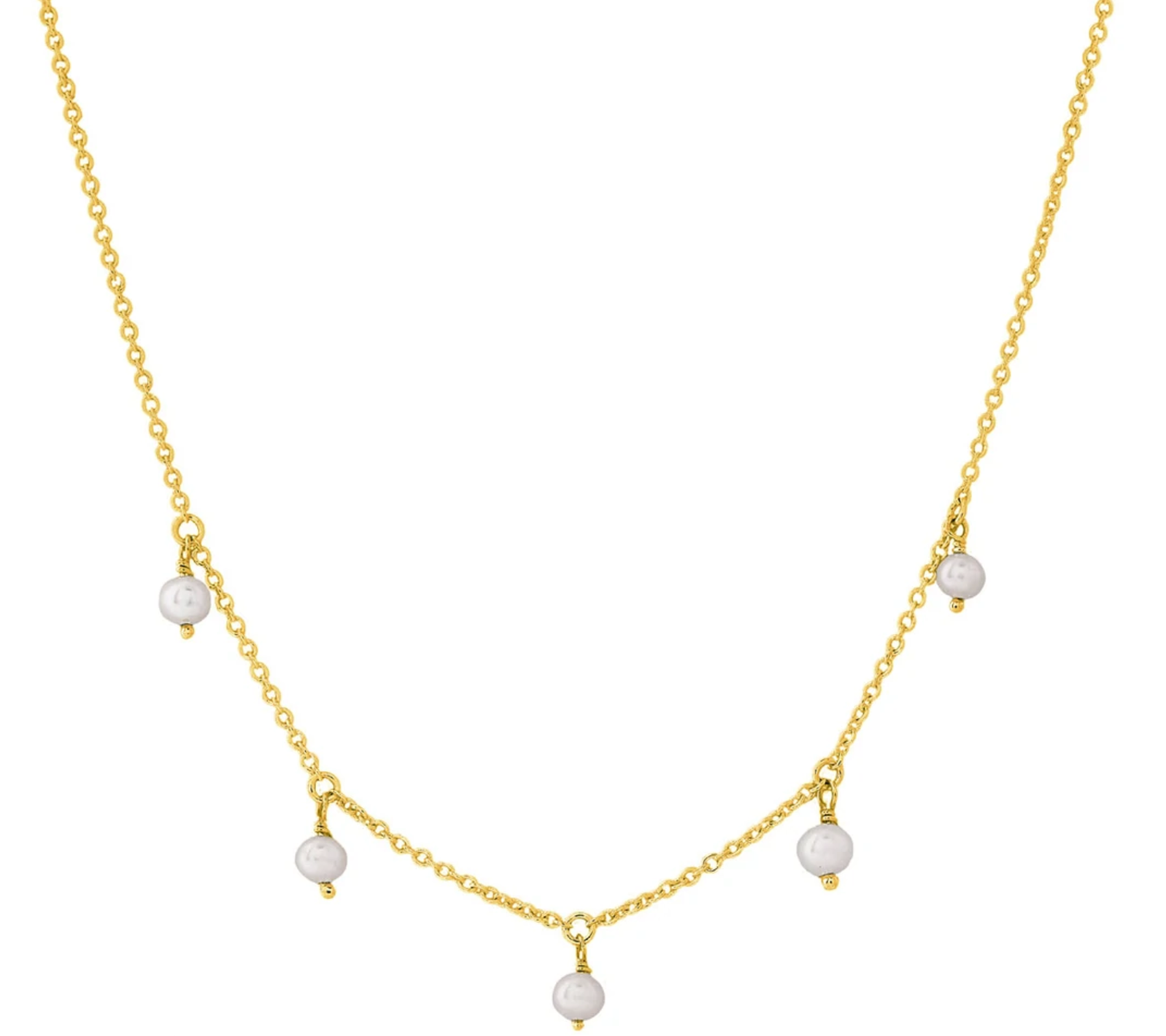 Pearl Drop Necklace - Gold