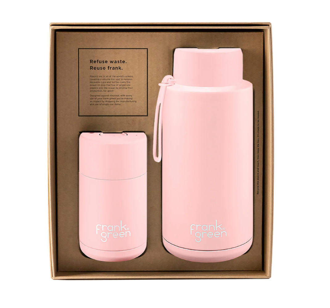 My Eco Gift Set: 1L Bottle + 295mL Cup Blushed