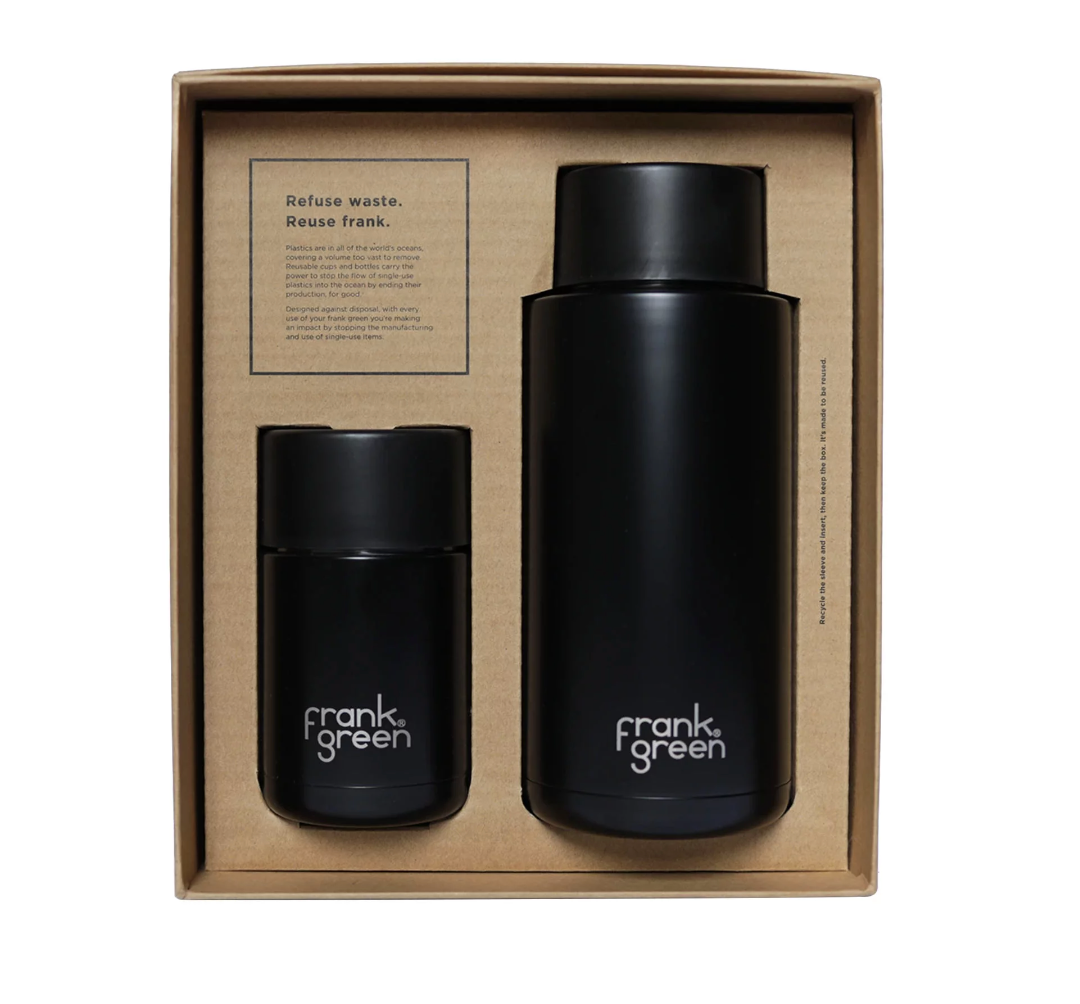 My Eco Gift Set: 1L Bottle + 295mL Cup Midnight