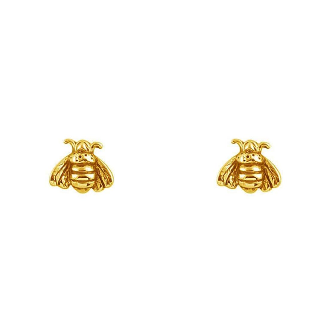 Pollination Bee Studs - Gold